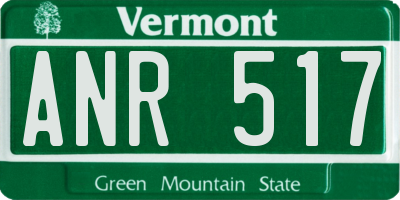VT license plate ANR517
