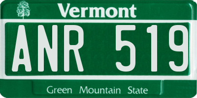 VT license plate ANR519