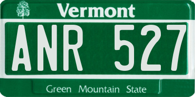 VT license plate ANR527