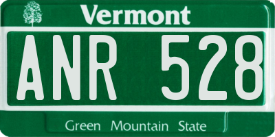 VT license plate ANR528