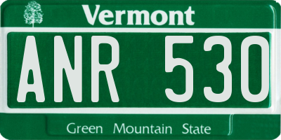 VT license plate ANR530