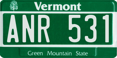 VT license plate ANR531