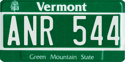 VT license plate ANR544