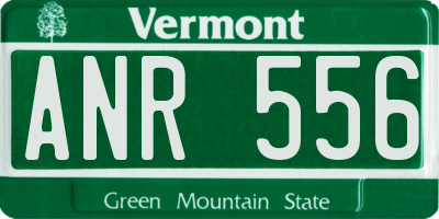 VT license plate ANR556