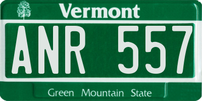 VT license plate ANR557