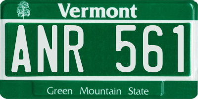 VT license plate ANR561