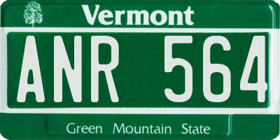 VT license plate ANR564