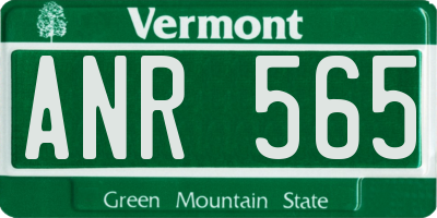 VT license plate ANR565