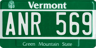 VT license plate ANR569