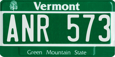 VT license plate ANR573