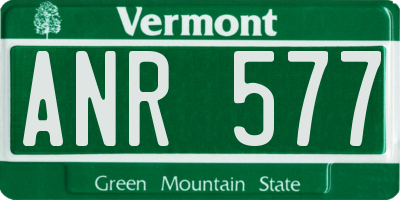 VT license plate ANR577