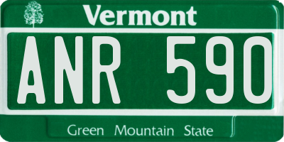 VT license plate ANR590