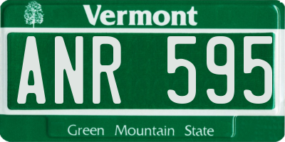VT license plate ANR595