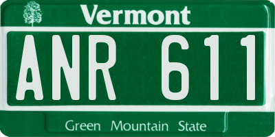 VT license plate ANR611