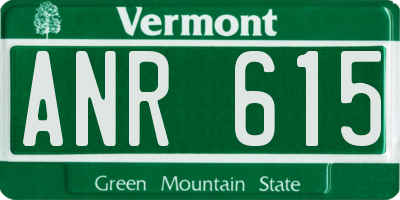 VT license plate ANR615