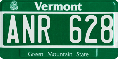 VT license plate ANR628