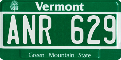 VT license plate ANR629