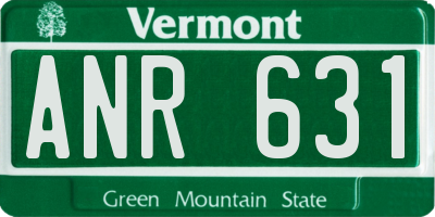 VT license plate ANR631