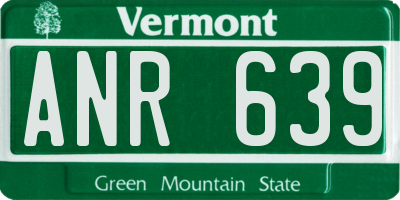 VT license plate ANR639