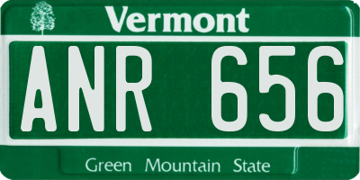 VT license plate ANR656