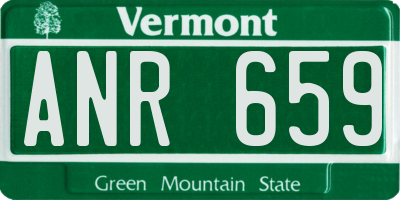 VT license plate ANR659