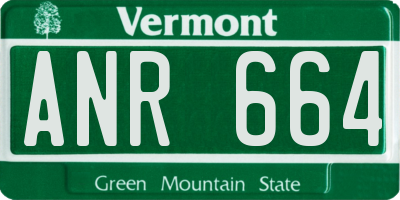 VT license plate ANR664