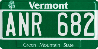 VT license plate ANR682