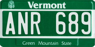 VT license plate ANR689