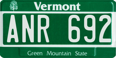 VT license plate ANR692