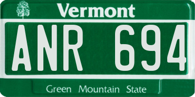 VT license plate ANR694