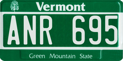 VT license plate ANR695