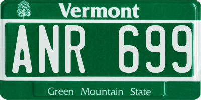 VT license plate ANR699