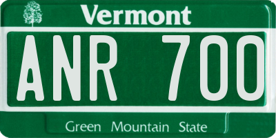 VT license plate ANR700