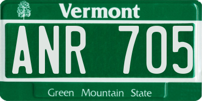 VT license plate ANR705