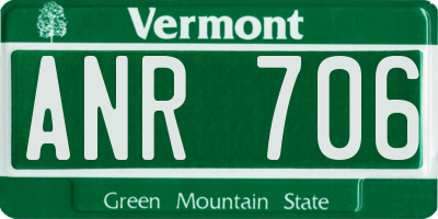 VT license plate ANR706