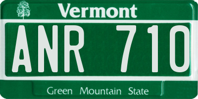 VT license plate ANR710