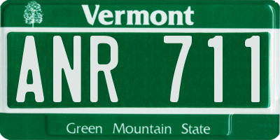 VT license plate ANR711