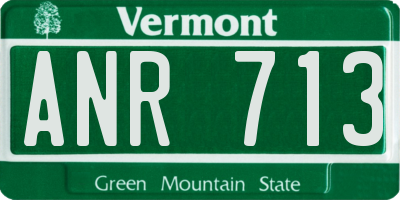 VT license plate ANR713