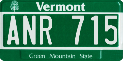 VT license plate ANR715
