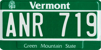 VT license plate ANR719