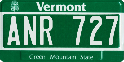 VT license plate ANR727