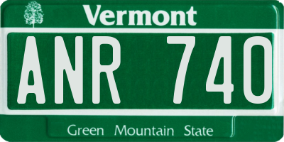 VT license plate ANR740