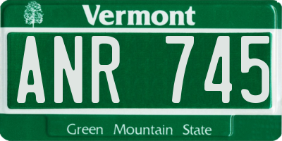 VT license plate ANR745