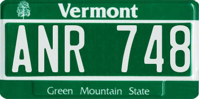 VT license plate ANR748
