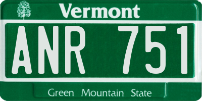 VT license plate ANR751