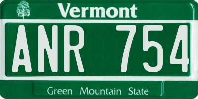VT license plate ANR754