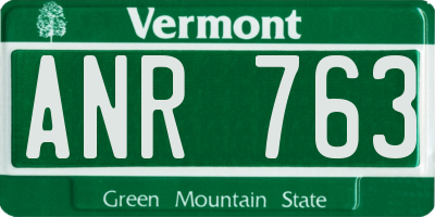 VT license plate ANR763