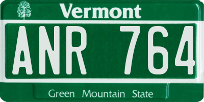 VT license plate ANR764