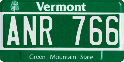 VT license plate ANR766