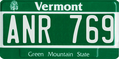 VT license plate ANR769